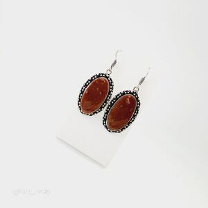 Jasper Handmade Drop Dangle Earrings Jewelry 2"